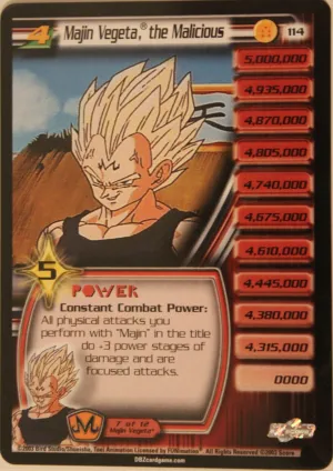 114 Majin Vegeta the Malicious Lv4