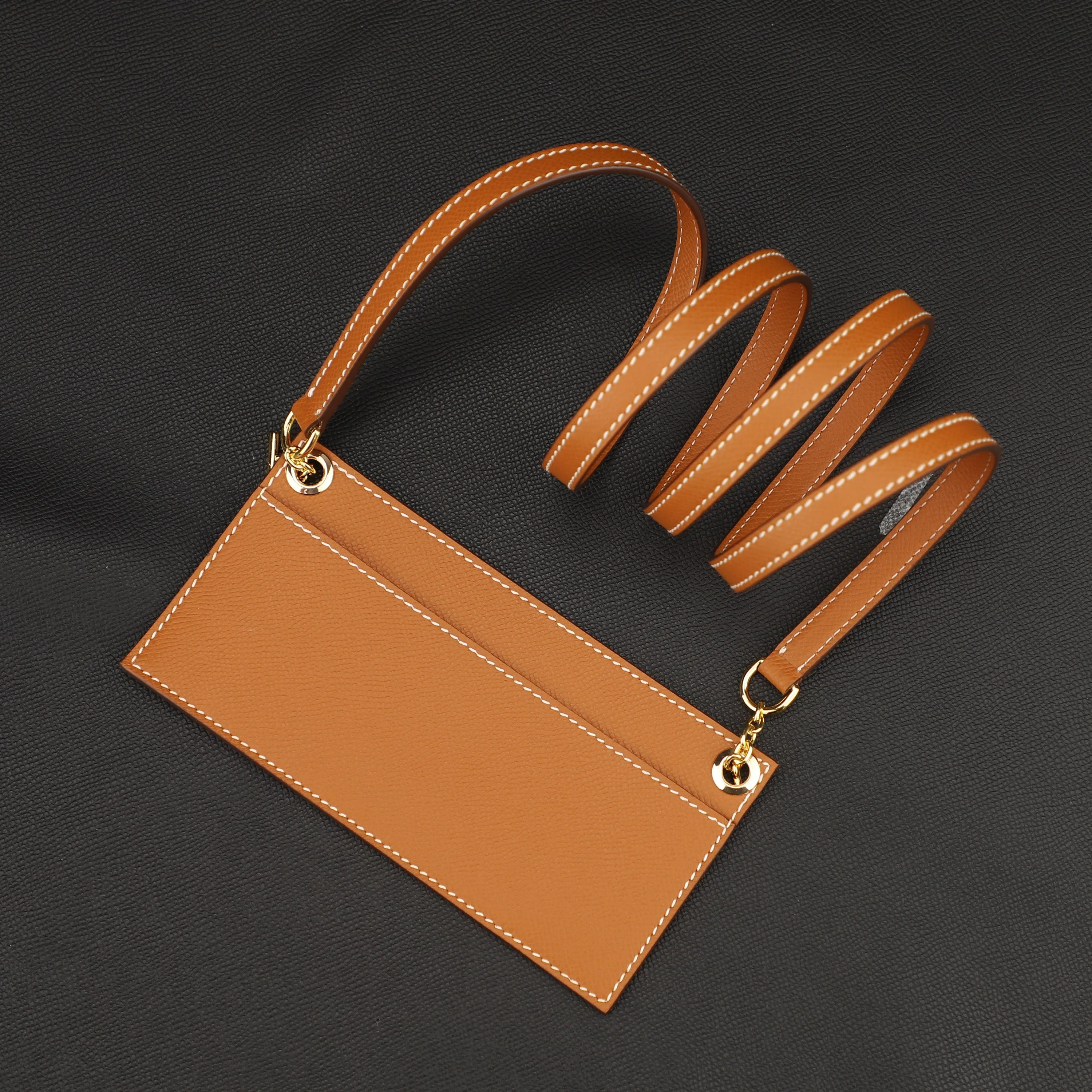 1.2cm width shoulder wallet strap with leather insert for Kelly Long wallet and  constance long wallet,crossbody strap for long wallet