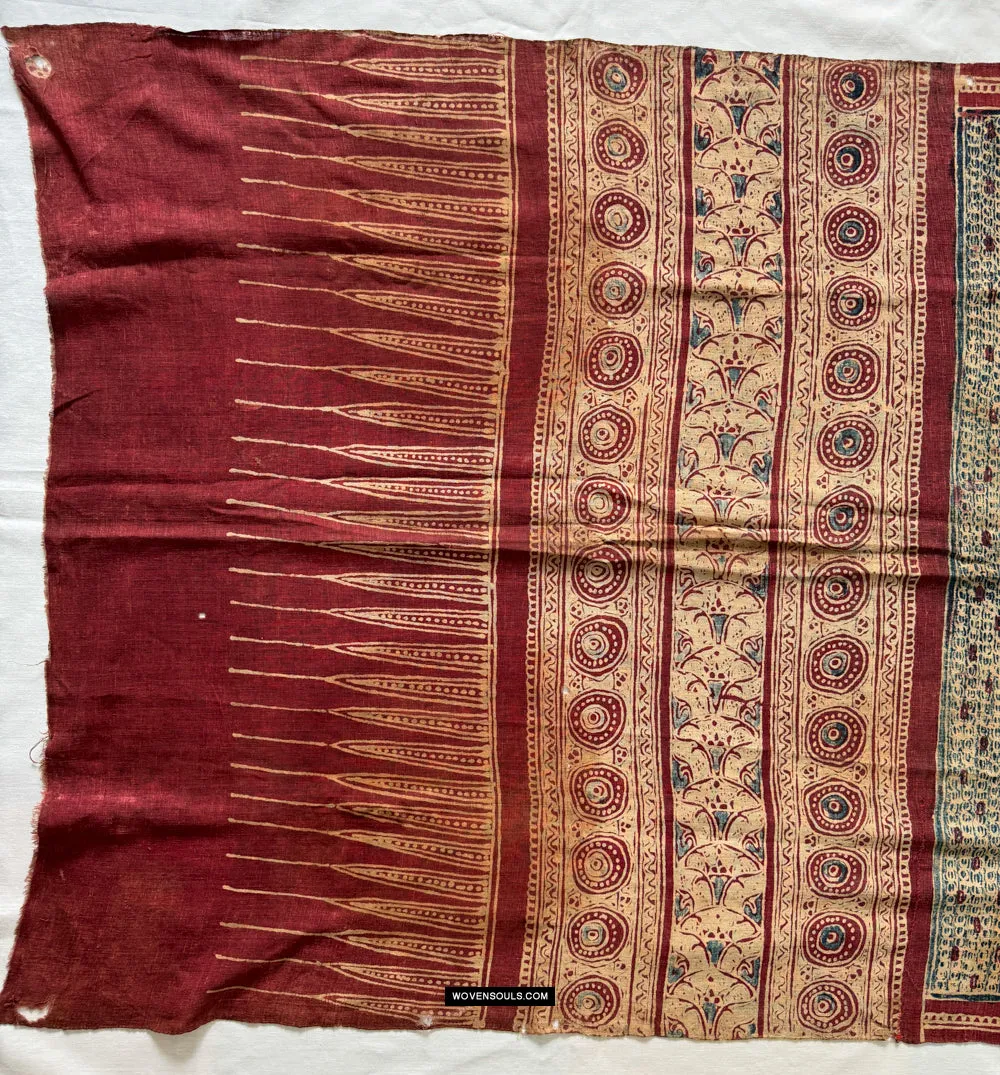 1922 SOLD Antique Indian Trade Textile Toraja - Indigo