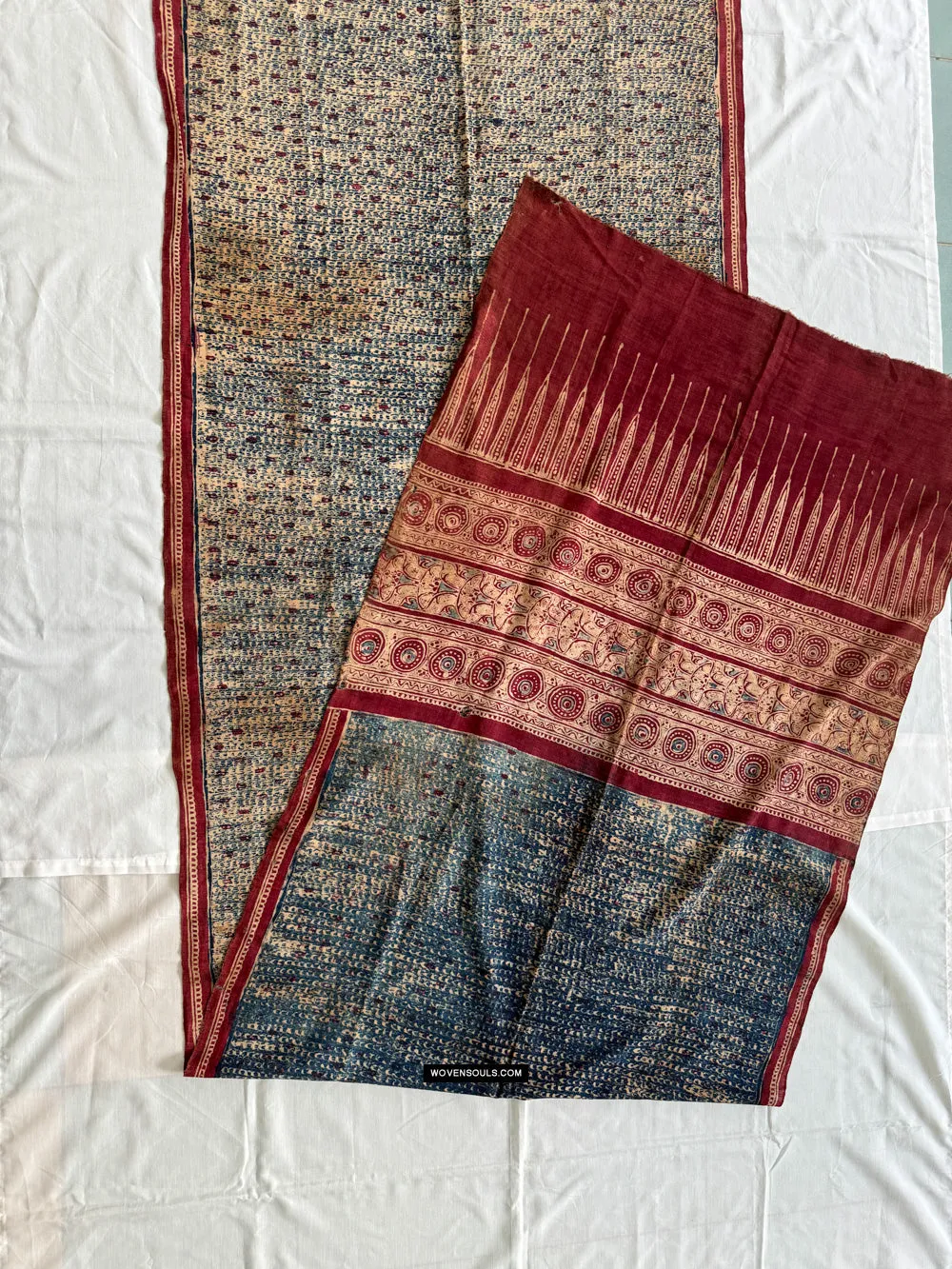 1922 SOLD Antique Indian Trade Textile Toraja - Indigo