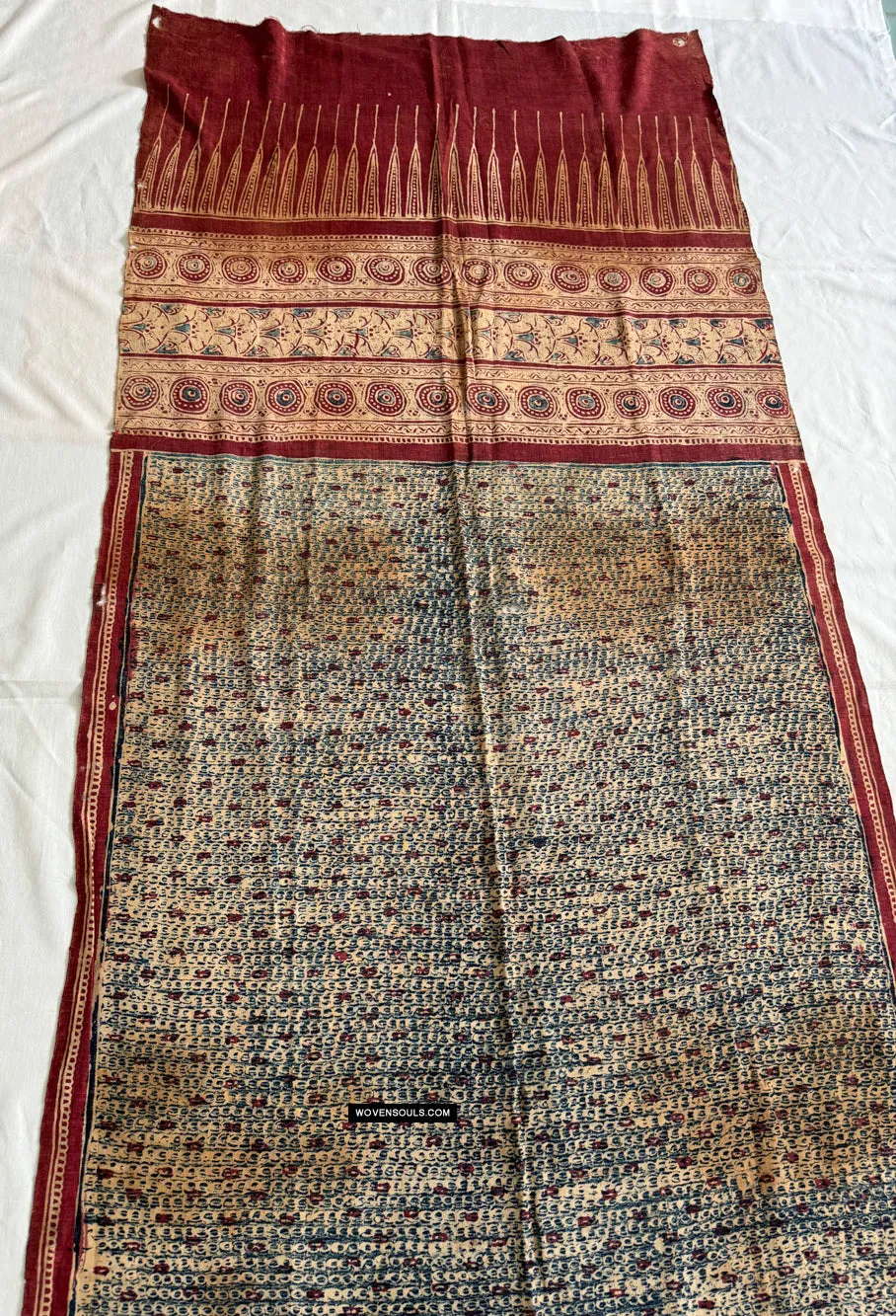 1922 SOLD Antique Indian Trade Textile Toraja - Indigo