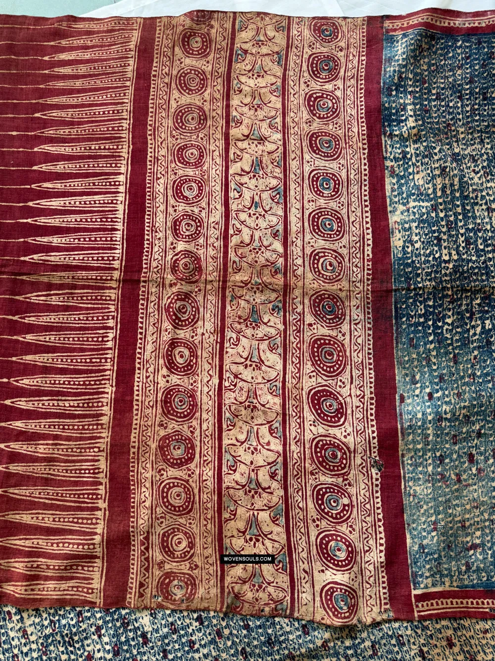 1922 SOLD Antique Indian Trade Textile Toraja - Indigo