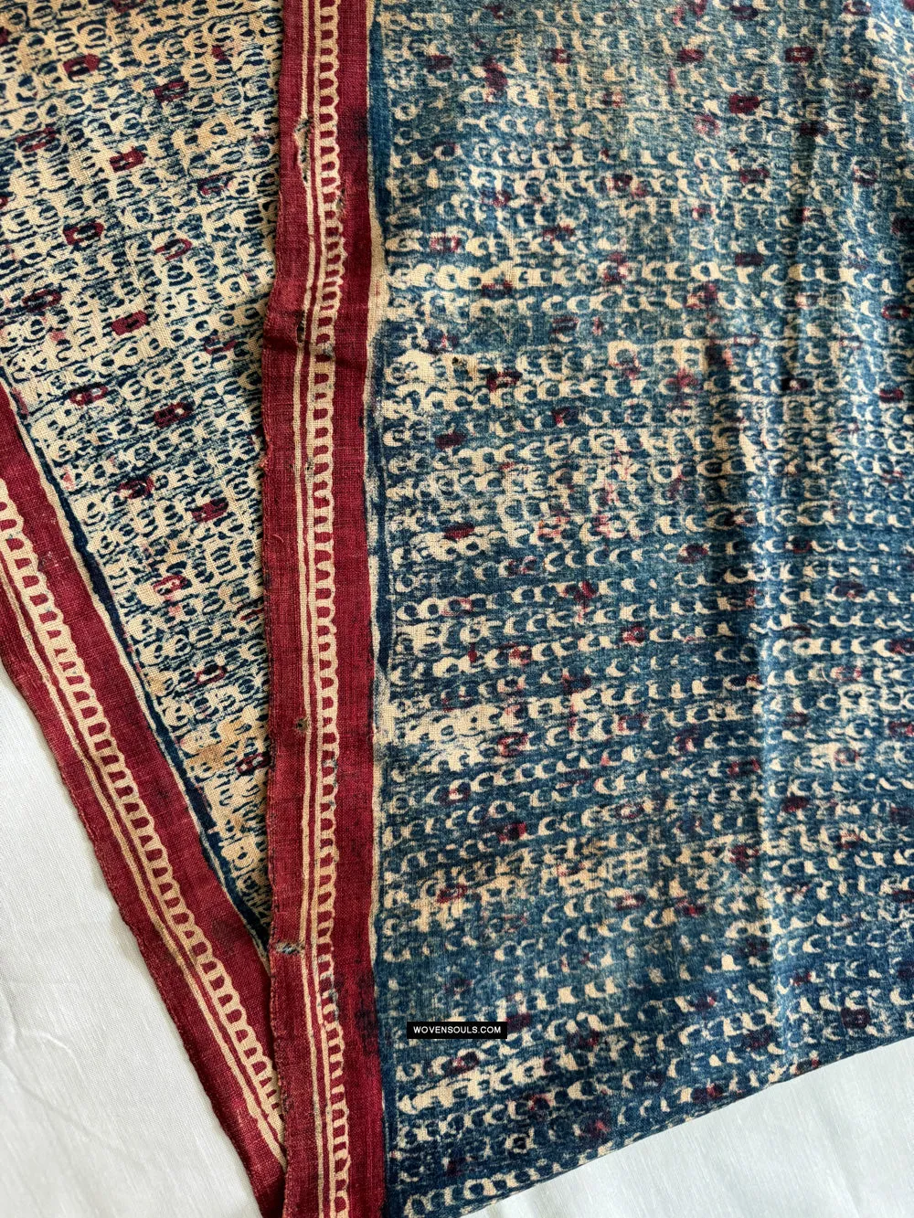 1922 SOLD Antique Indian Trade Textile Toraja - Indigo