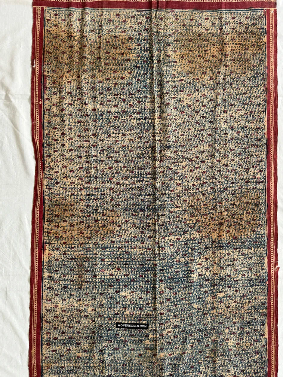 1922 SOLD Antique Indian Trade Textile Toraja - Indigo
