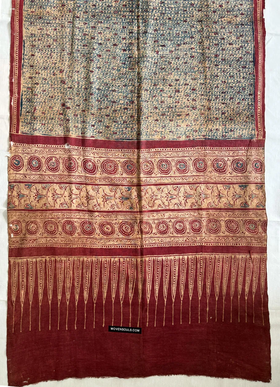 1922 SOLD Antique Indian Trade Textile Toraja - Indigo