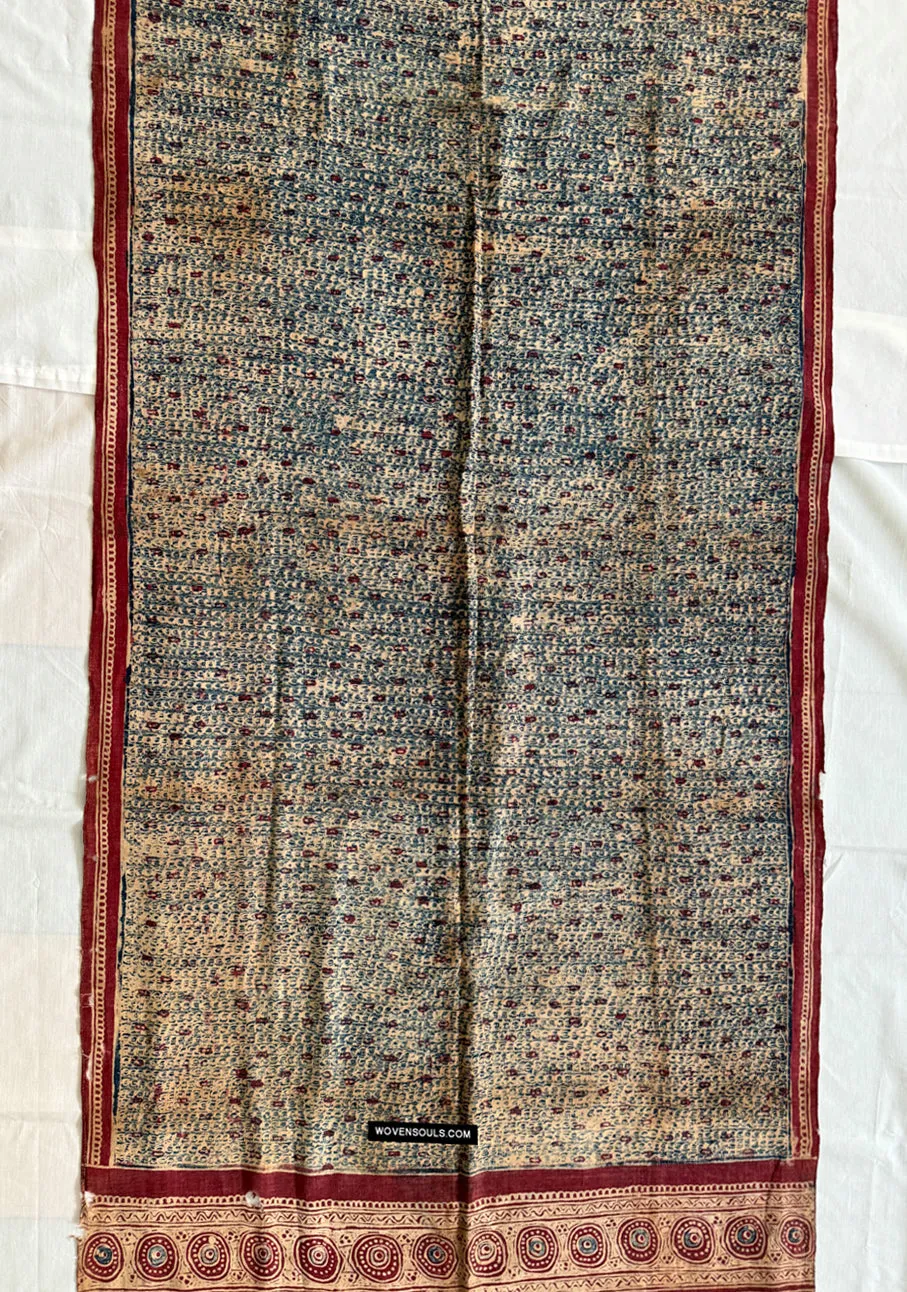 1922 SOLD Antique Indian Trade Textile Toraja - Indigo