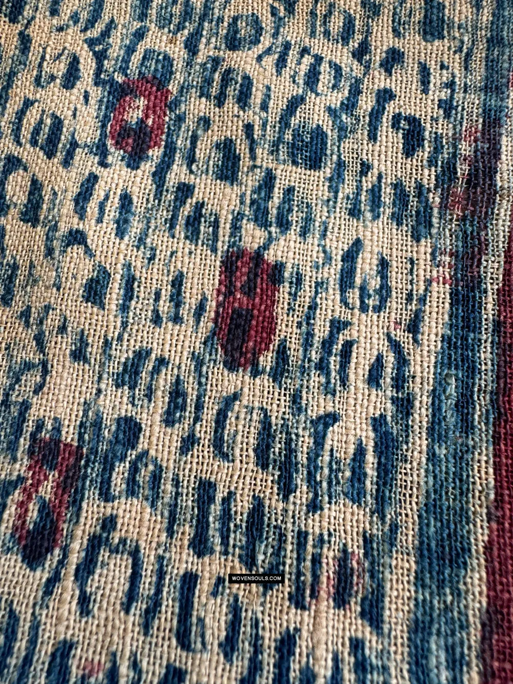 1922 SOLD Antique Indian Trade Textile Toraja - Indigo