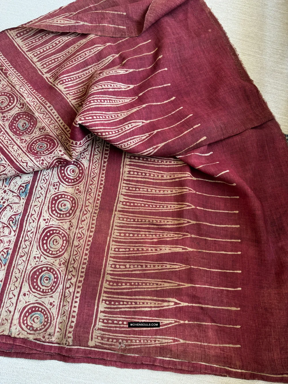 1922 SOLD Antique Indian Trade Textile Toraja - Indigo