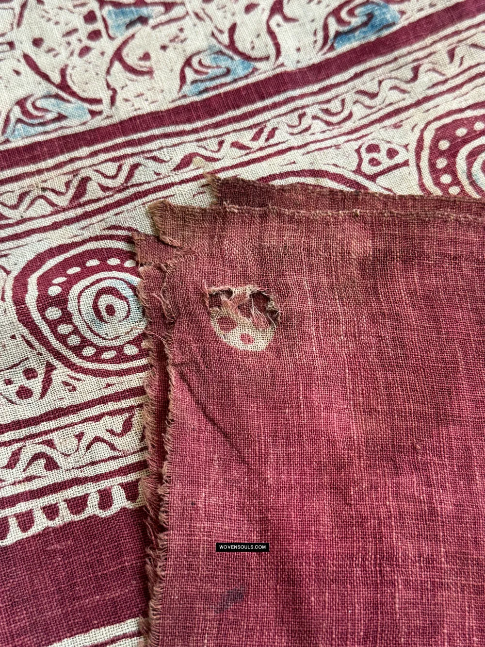 1922 SOLD Antique Indian Trade Textile Toraja - Indigo