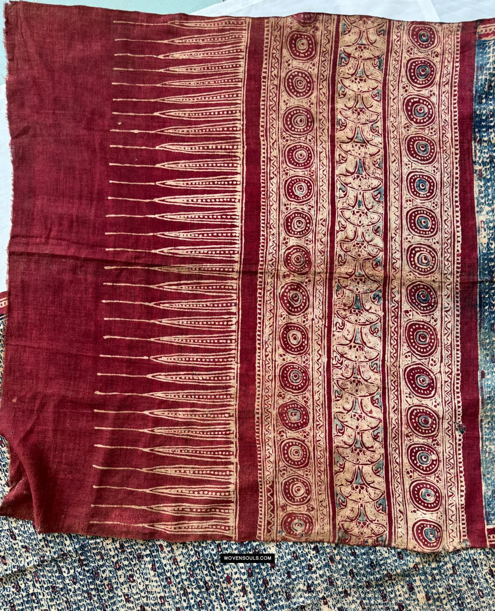 1922 SOLD Antique Indian Trade Textile Toraja - Indigo