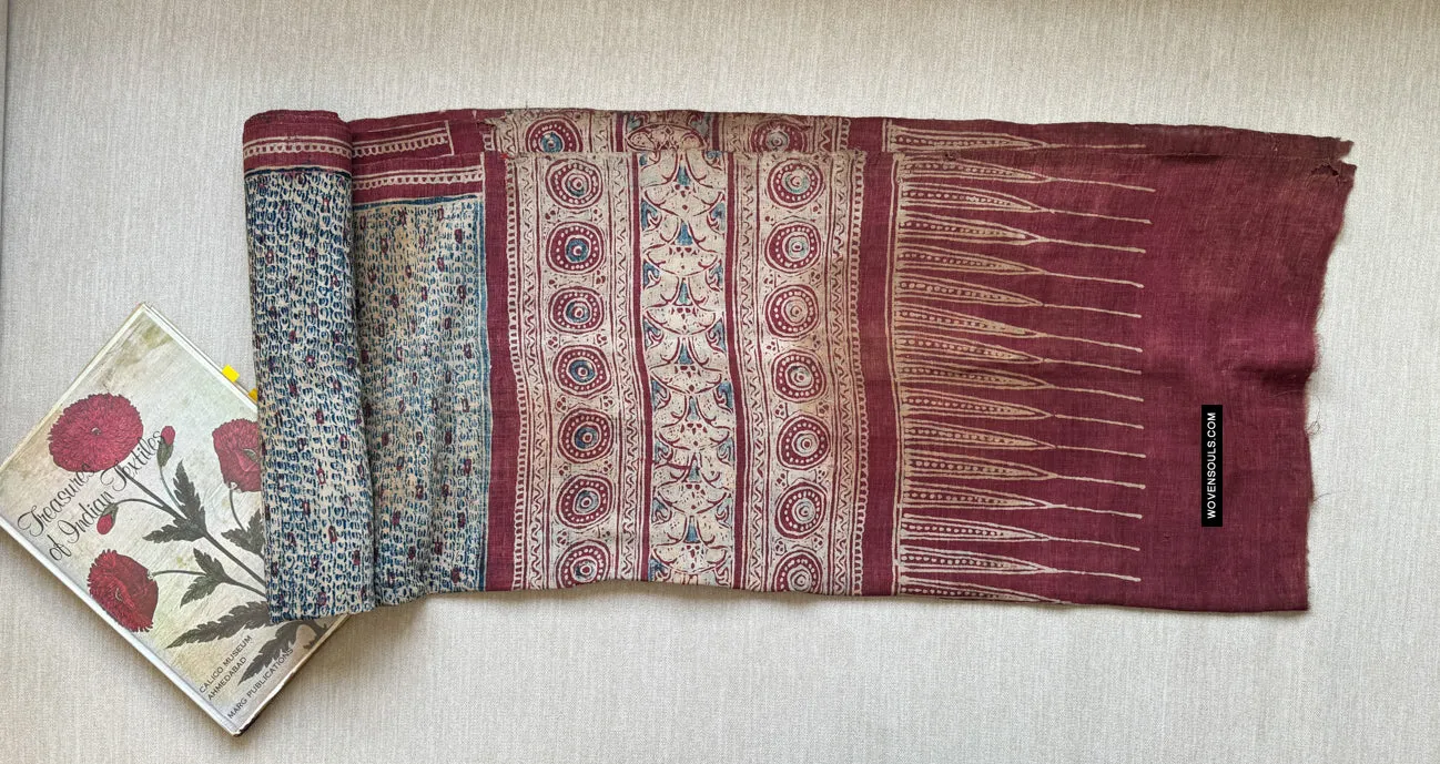 1922 SOLD Antique Indian Trade Textile Toraja - Indigo