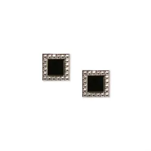 1928 Jewelry Gemstone Square Stud Earrings