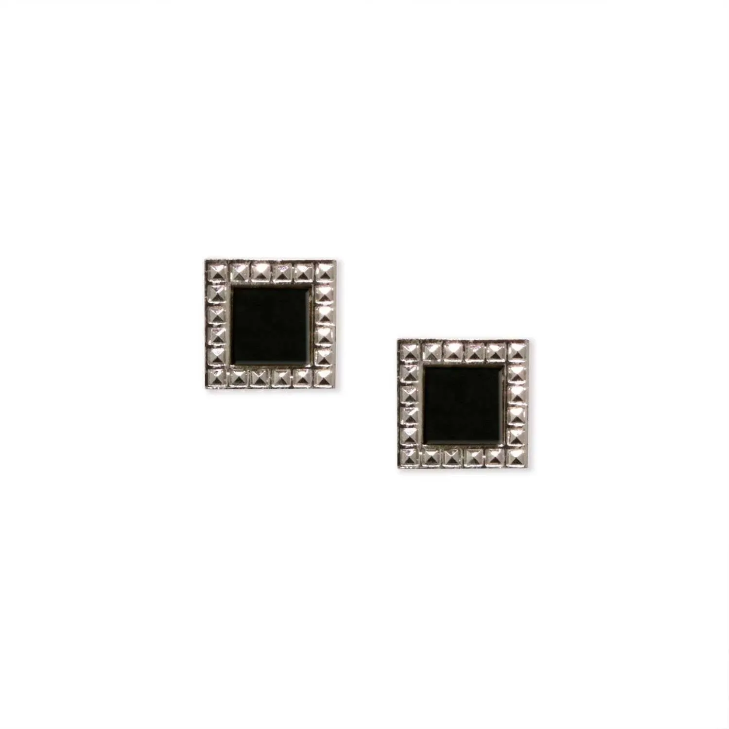 1928 Jewelry Gemstone Square Stud Earrings