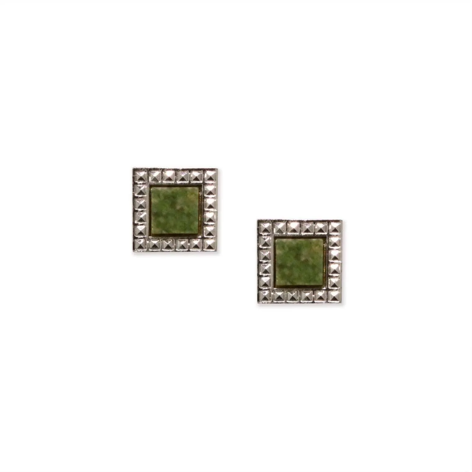 1928 Jewelry Gemstone Square Stud Earrings