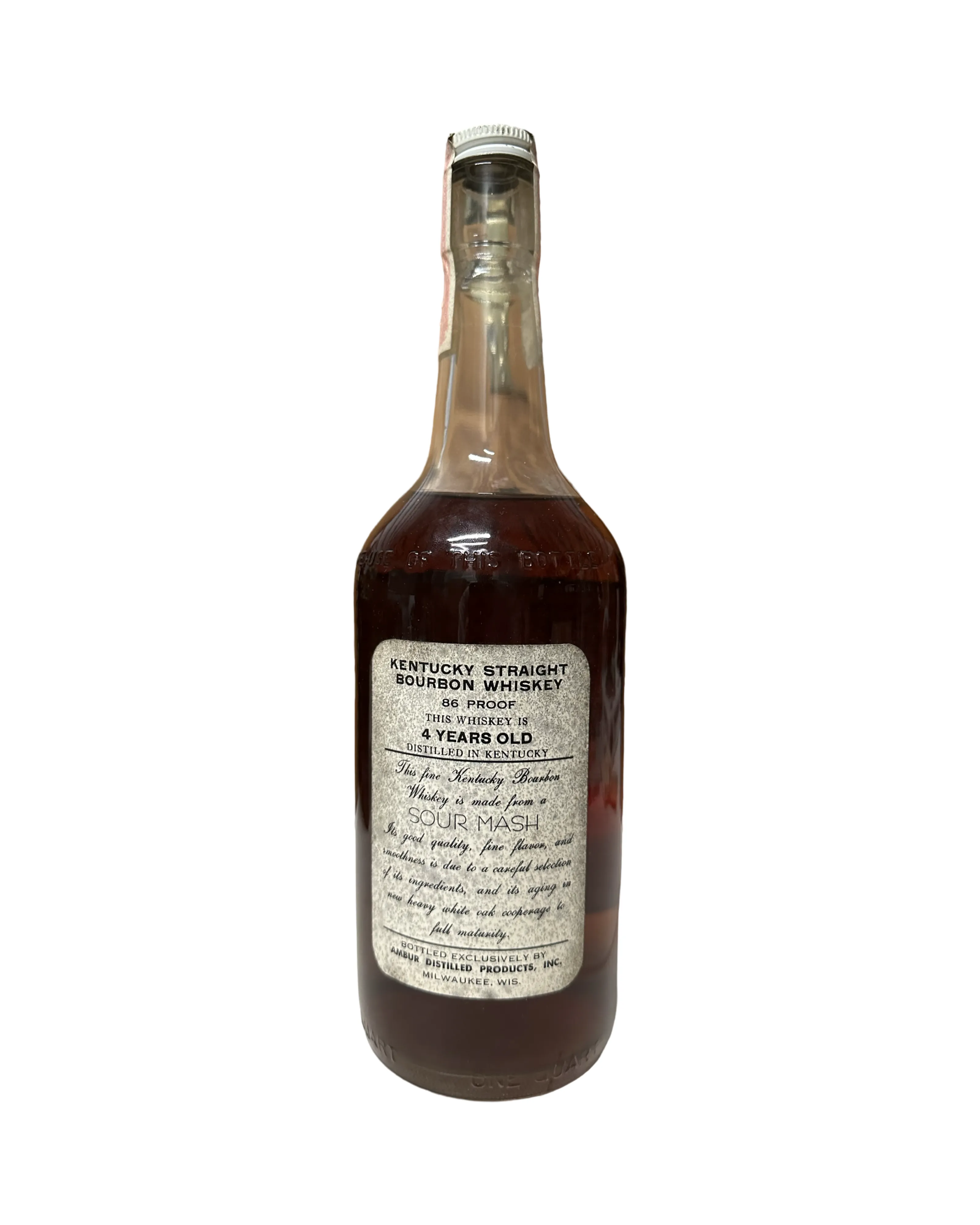 1965 Schmidt Kentucky Straight Bourbon Whiskey 1Lt