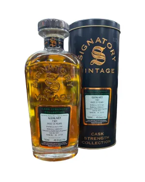 1981 Signatory Vintage Cask Strength Collection Glenlivet 33 Year Old Single Malt Scotch Whisky