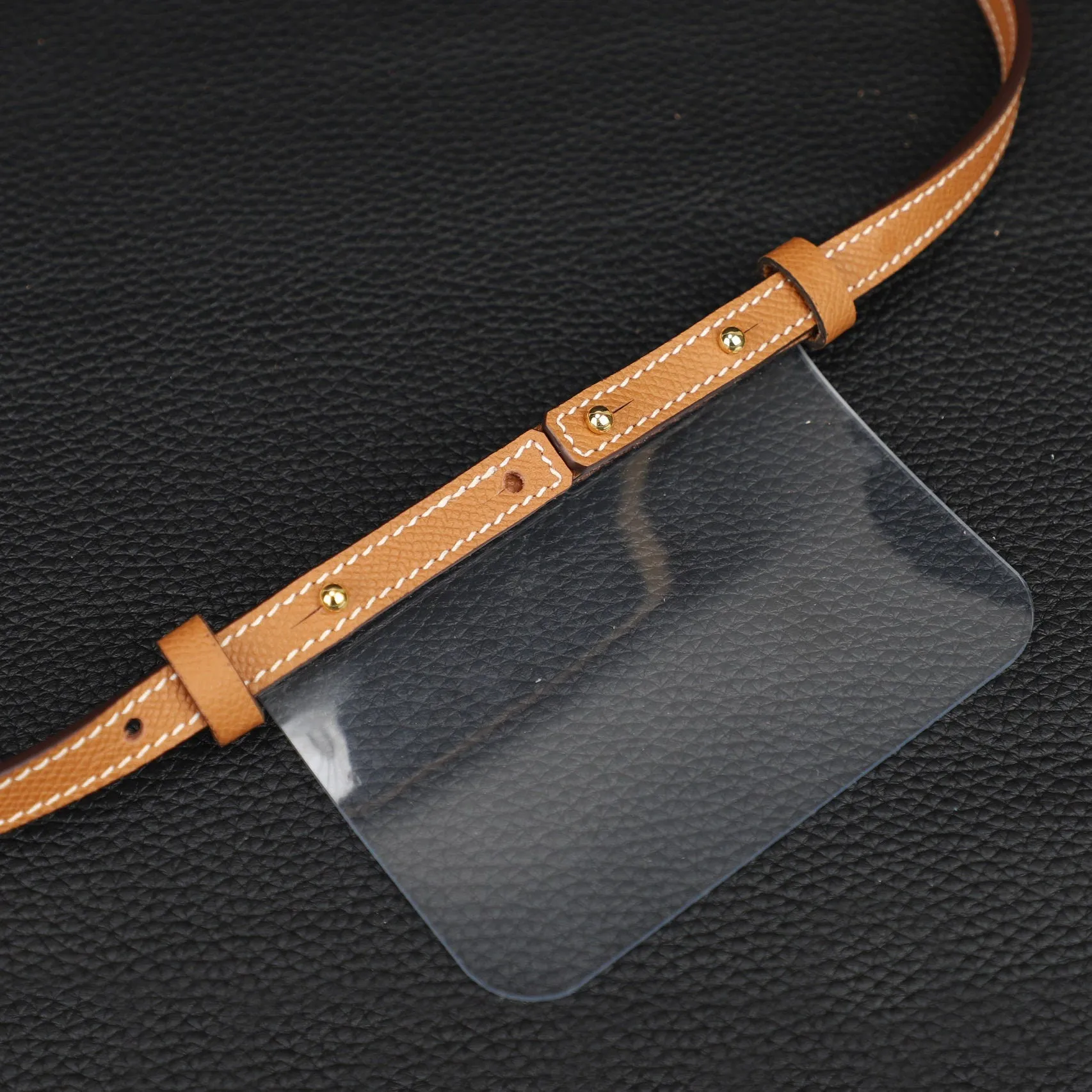2023 New design Transparent plastic insert with strap for wallet,Custom insert size for any wallet,shoulder strap for wallet,crosbody strap