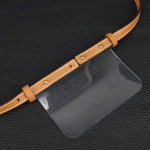 2023 New design Transparent plastic insert with strap for wallet,Custom insert size for any wallet,shoulder strap for wallet,crosbody strap