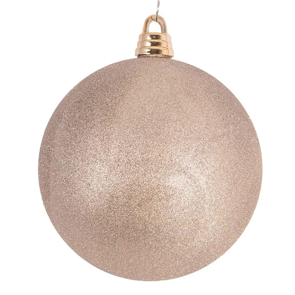 30cm Giant Champagne Glitter Bauble Tree Ornament