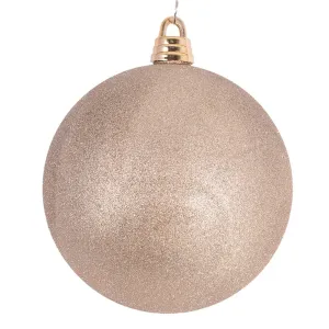 30cm Giant Champagne Glitter Bauble Tree Ornament