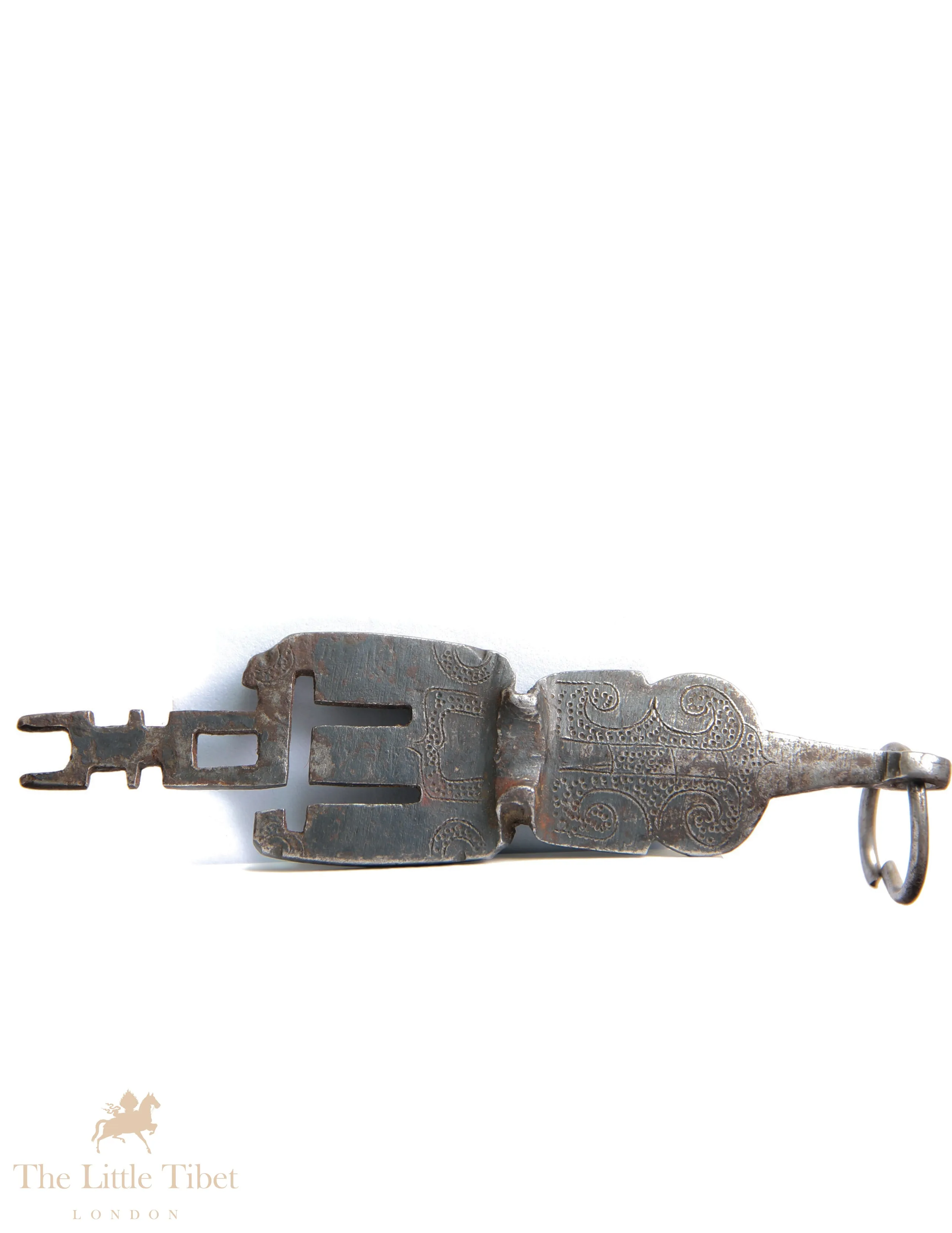 A Large 18th Century Tibetan Key - Antique Temple Guardian Key