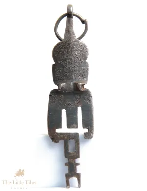 A Large 18th Century Tibetan Key - Antique Temple Guardian Key