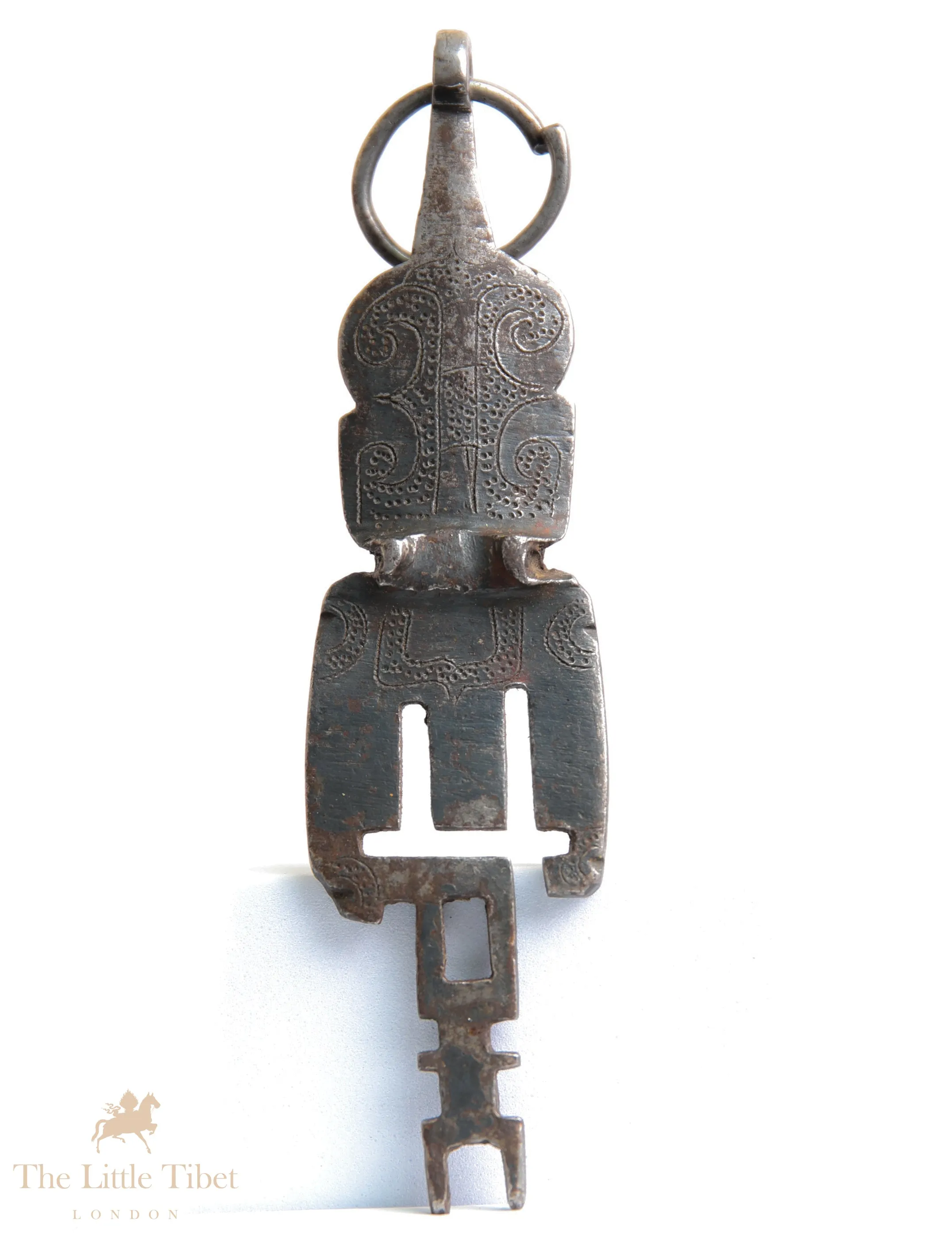 A Large 18th Century Tibetan Key - Antique Temple Guardian Key