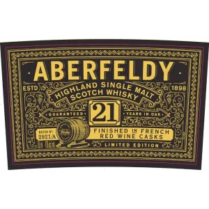 Aberfeldy 21 Year Old French Red Wine Cask Finish