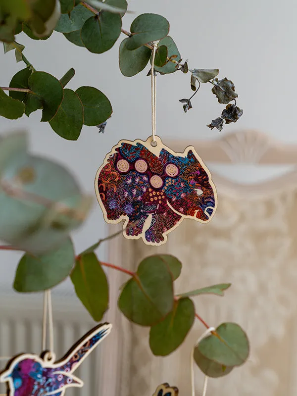 Aboriginal Christmas Wombat  Decoration Women's Dreaming