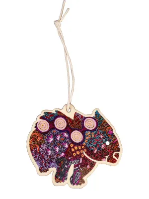 Aboriginal Christmas Wombat  Decoration Women's Dreaming