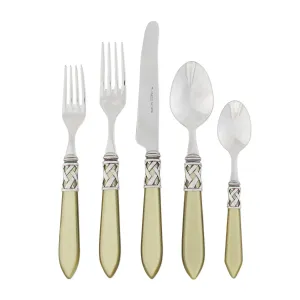 Aladdin Antique Chartreuse Five-Piece Place Setting