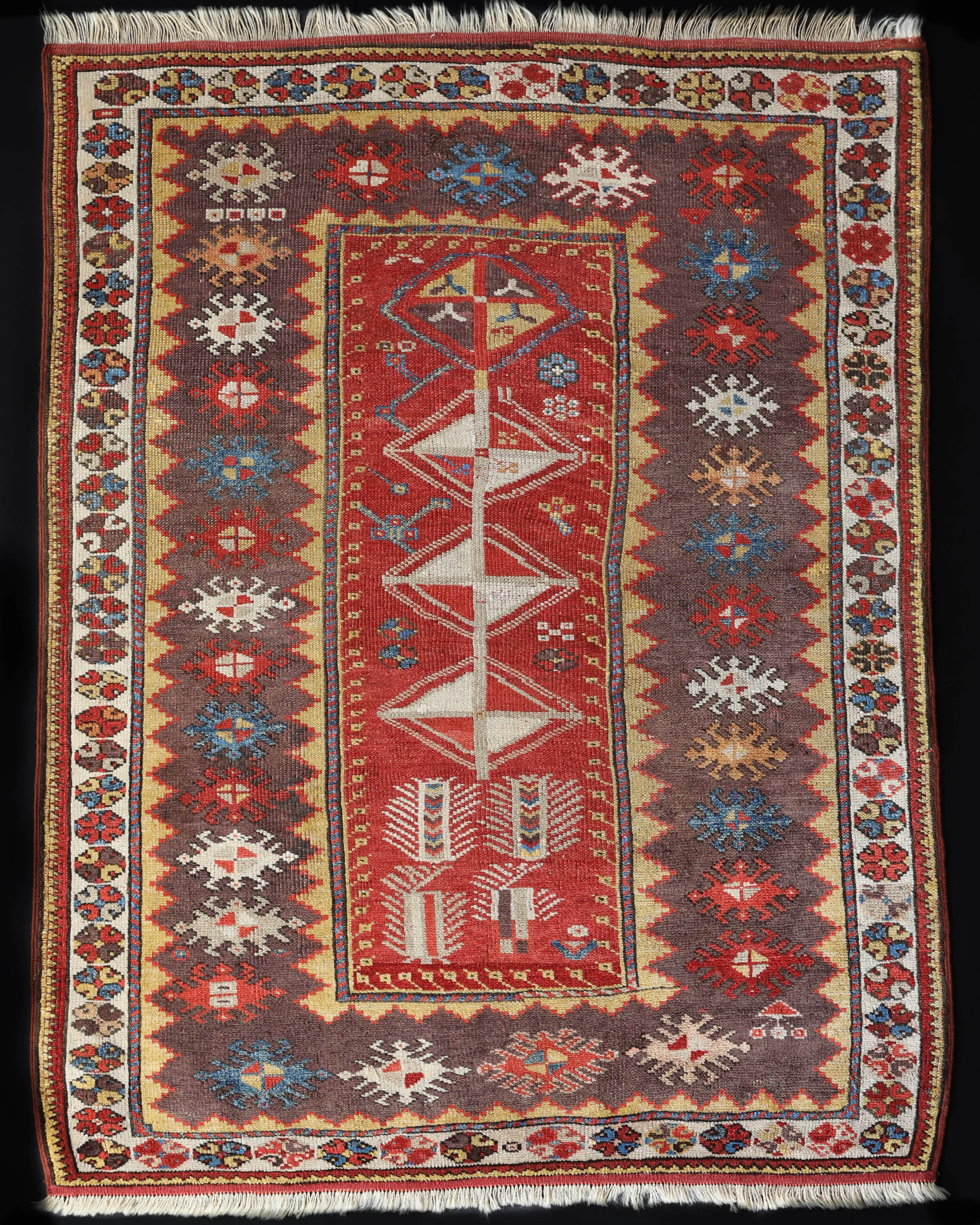 Antique Ada Milas Rug 3'8"x5'2"