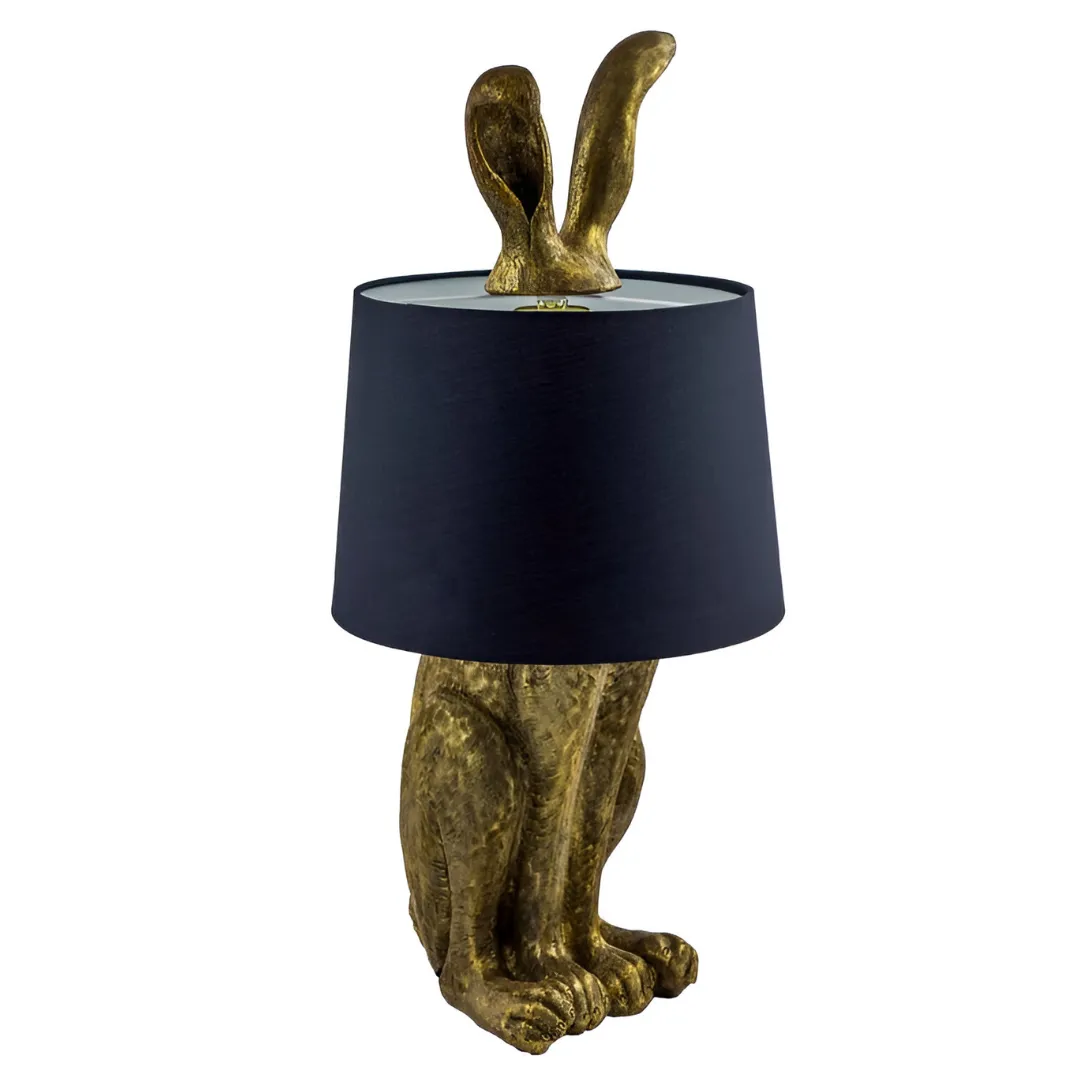 Antique Gold Rabbit Ears Lamp