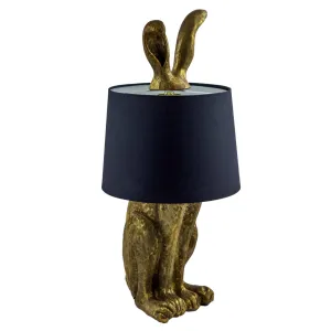 Antique Gold Rabbit Ears Lamp