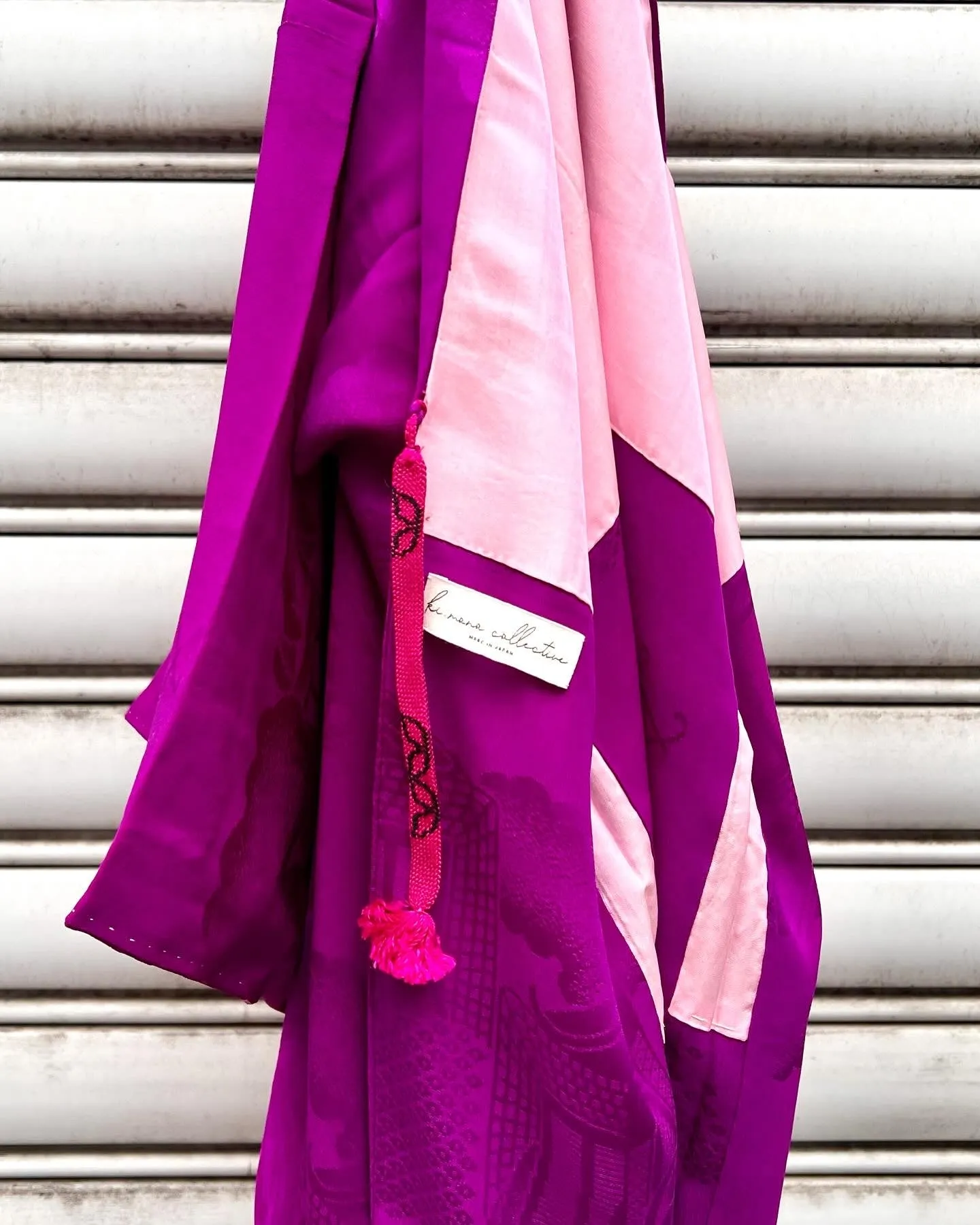 ANTIQUE SILK JACQUARD HAORI・AKAMURASAKI 赤紫