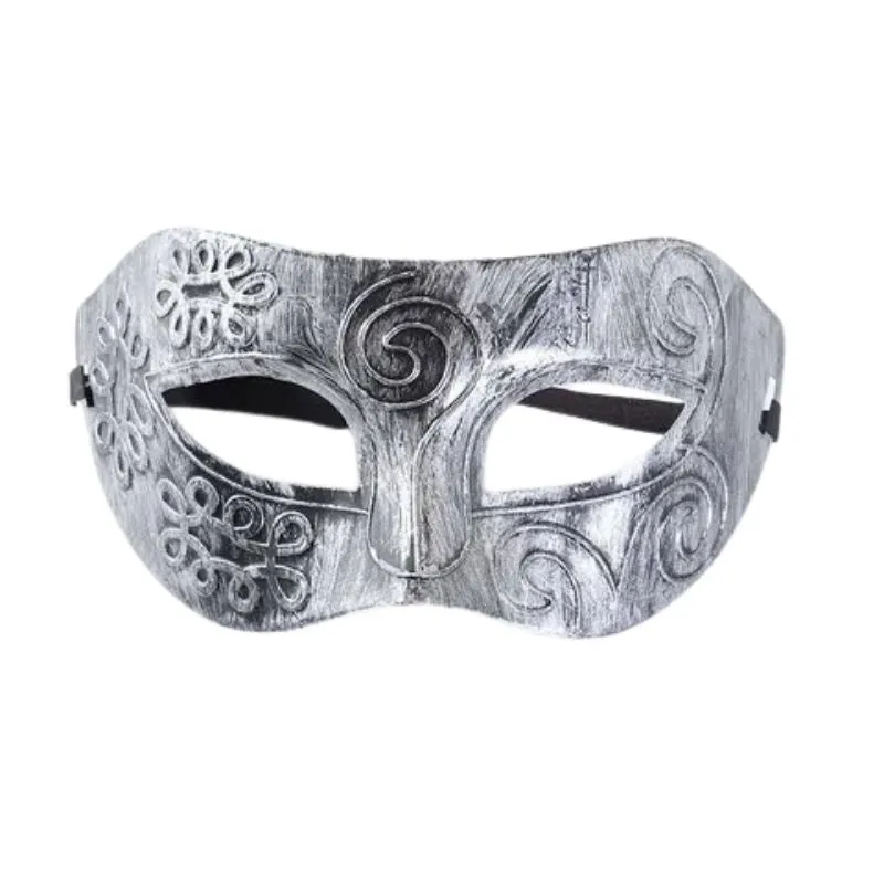 Antique Venetian Eye Mask - Silver