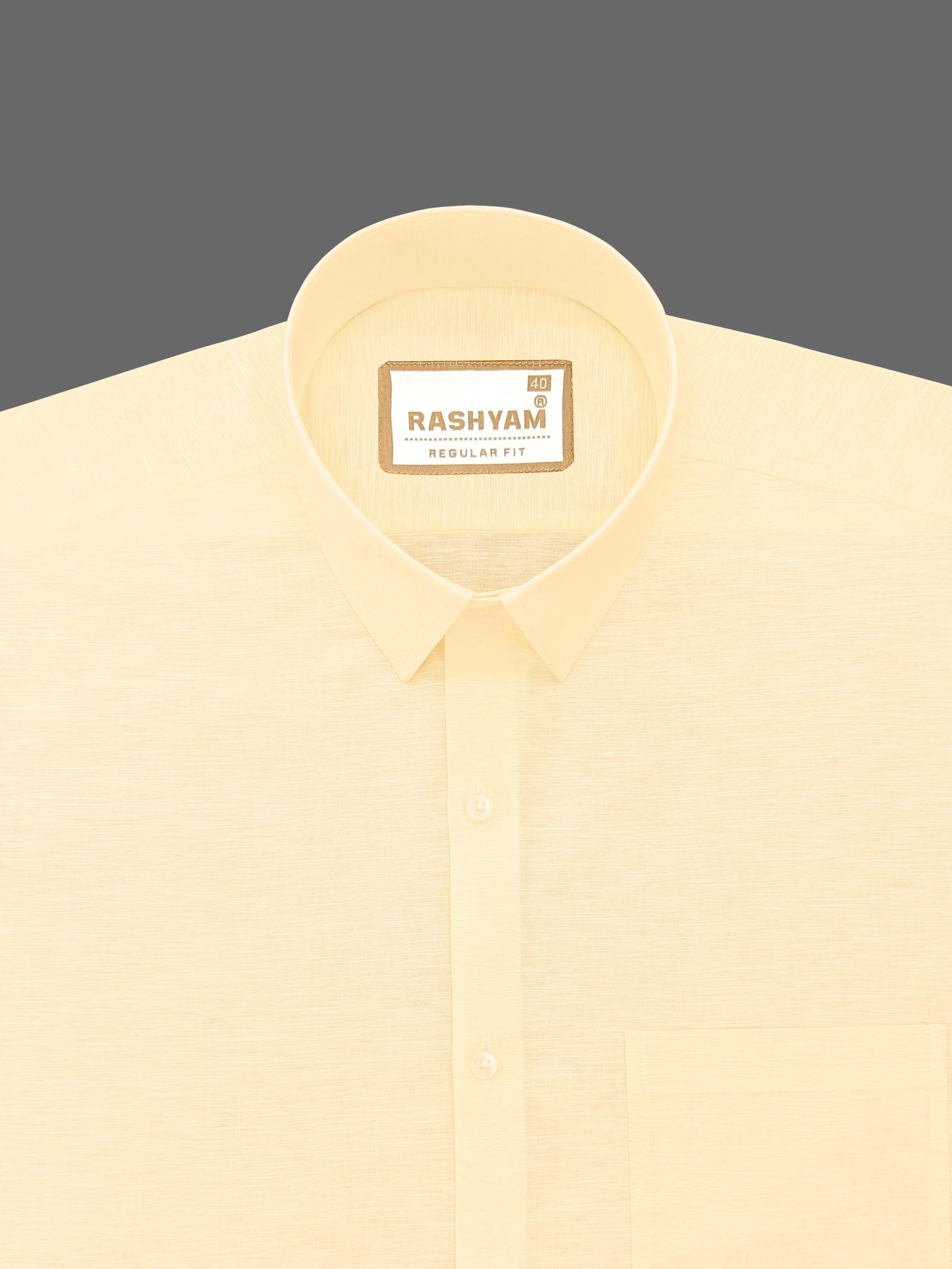Barboni Creamy Yellow Luxurious Italian Linen Shirt