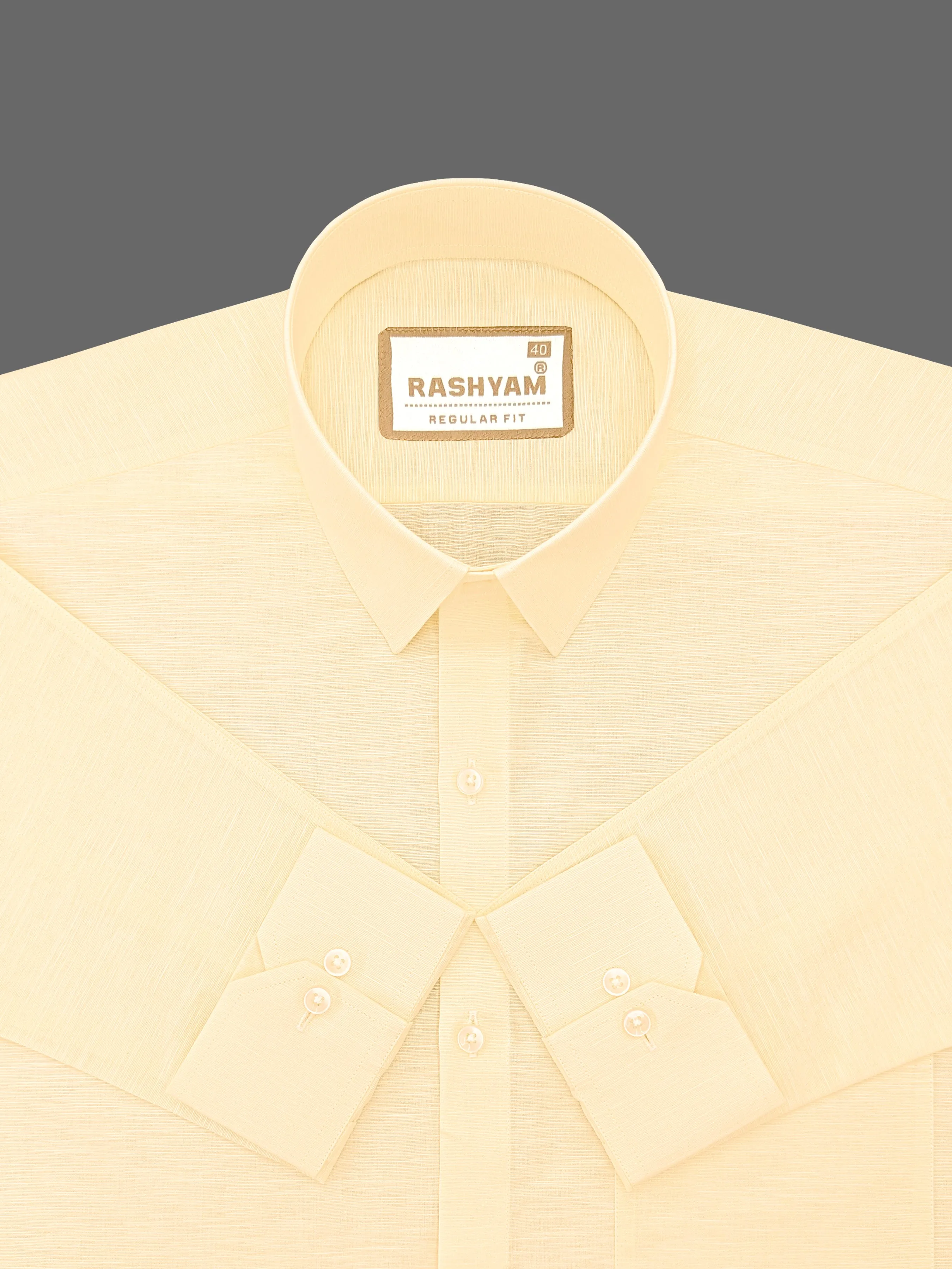 Barboni Creamy Yellow Luxurious Italian Linen Shirt
