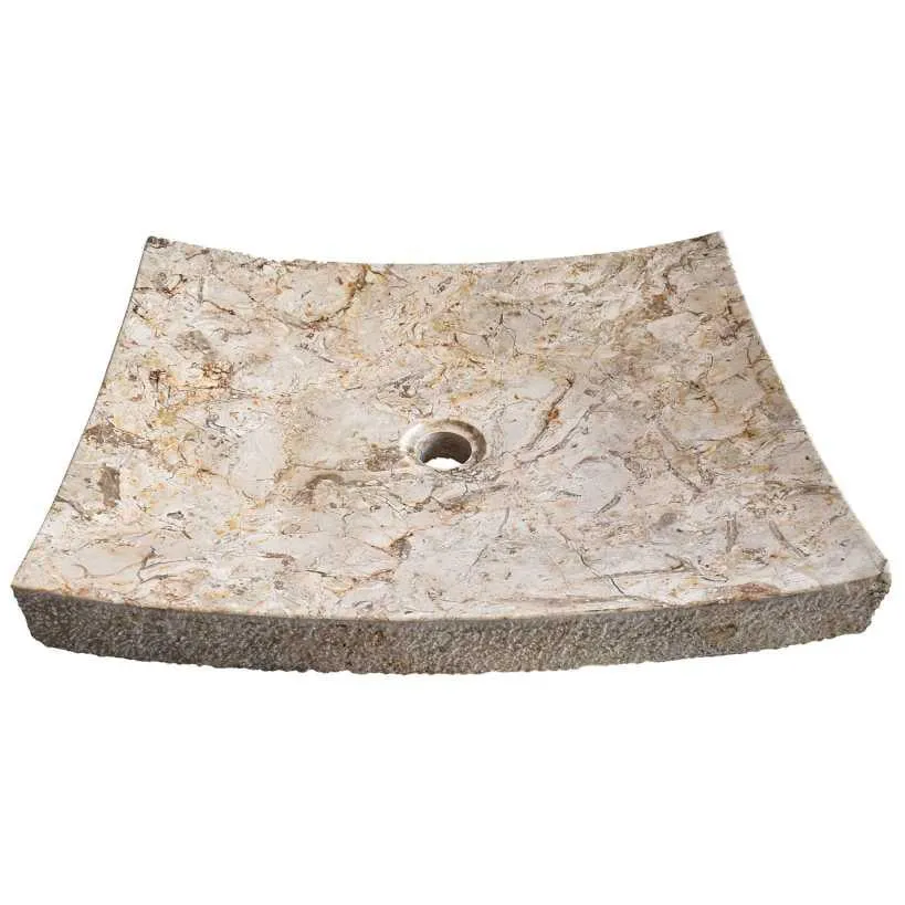 Bathroom Sink Marble Beige – Luxurious and Durable Design