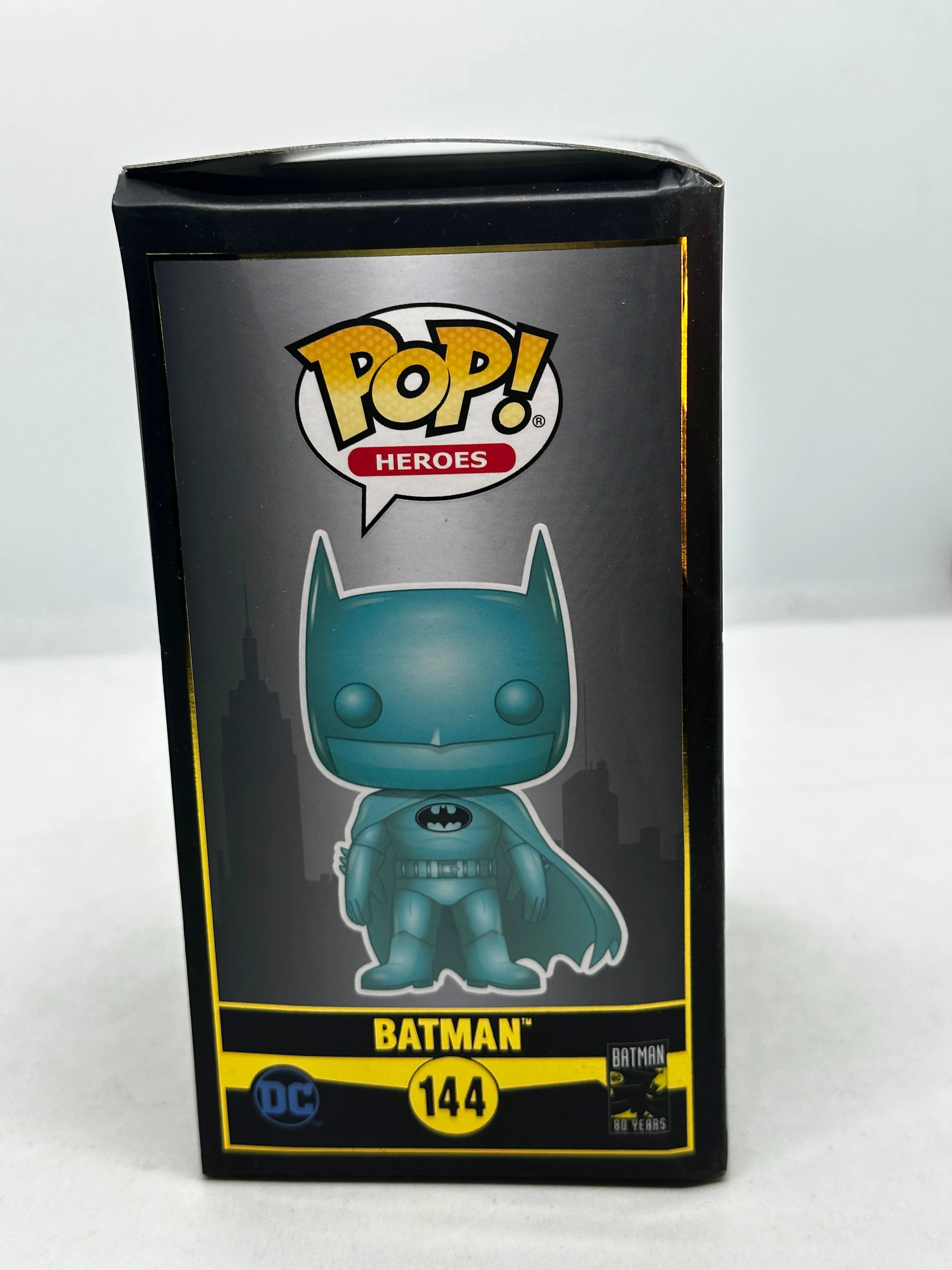 Batman 80th Anniversary - Batman Teal Chrome SDCC 2019 Exclusive #144 Pop! Vinyl