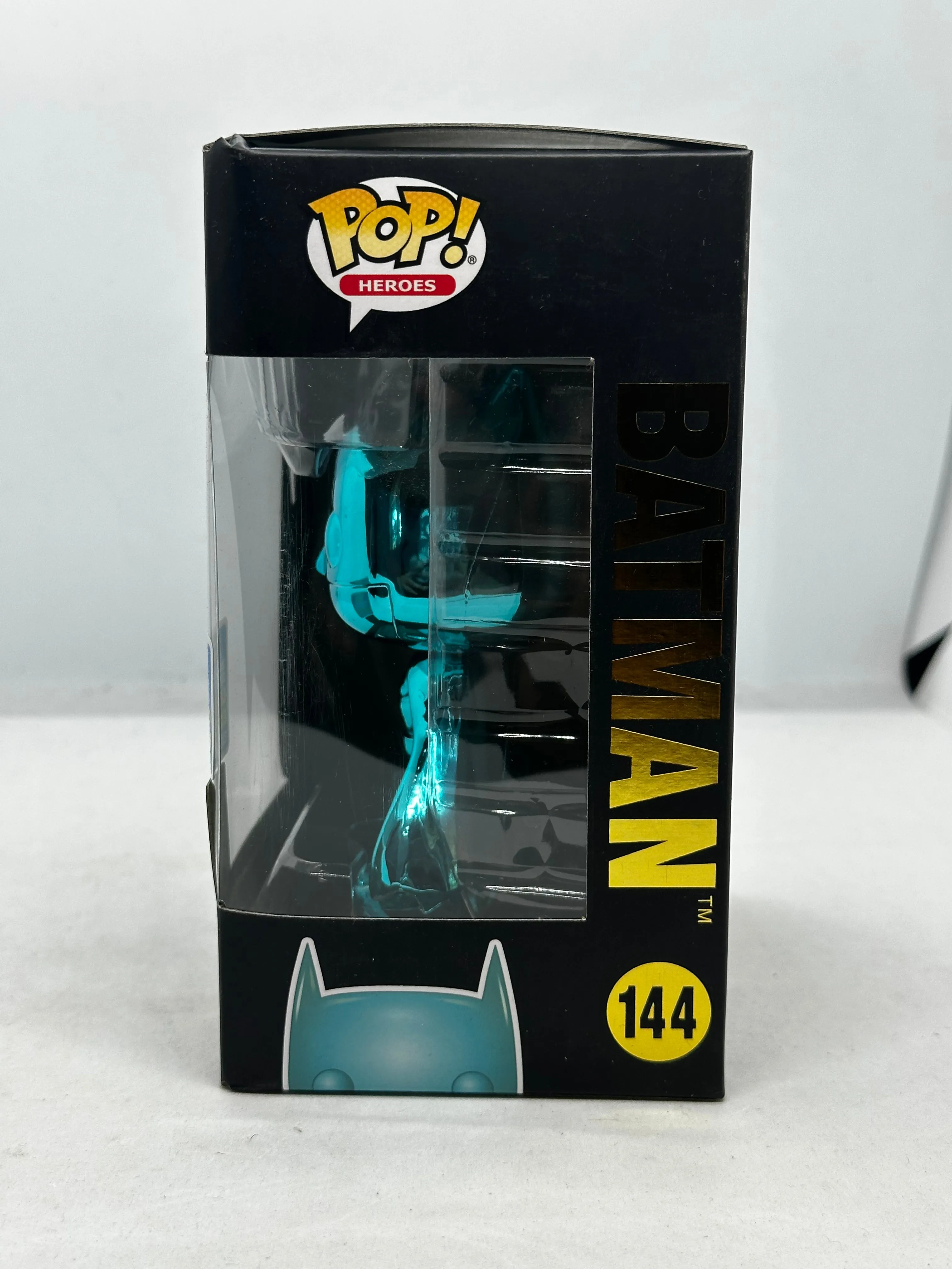 Batman 80th Anniversary - Batman Teal Chrome SDCC 2019 Exclusive #144 Pop! Vinyl