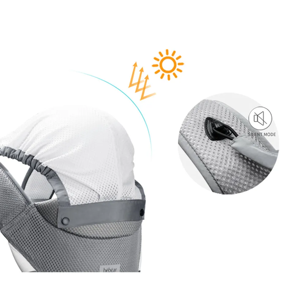 Bebamour Baby Carrier Summer Mesh Baby Carrier Hipseat 6 in 1 Baby Sling Foldable Large Storage