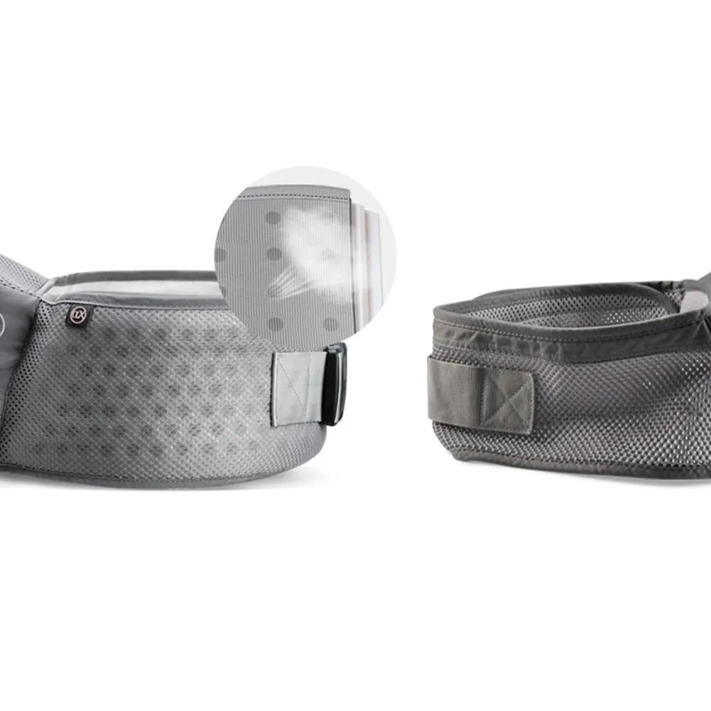 Bebamour Baby Carrier Summer Mesh Baby Carrier Hipseat 6 in 1 Baby Sling Foldable Large Storage