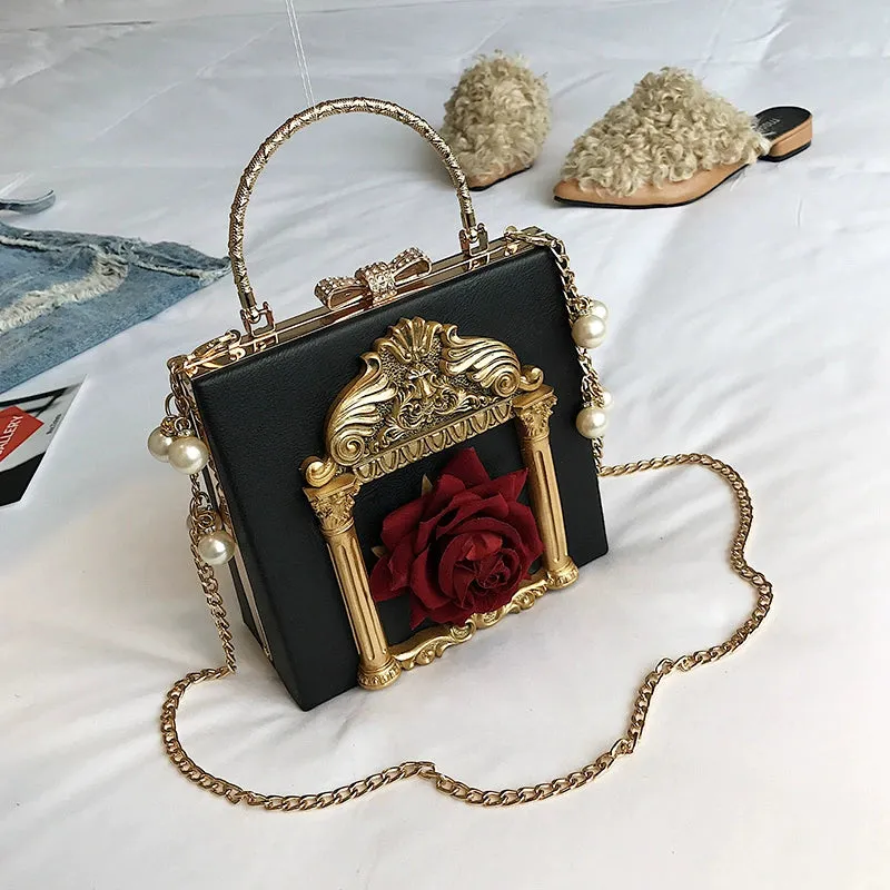 (BFM)Prime Sister~Gothic Lolita Retro Bag Baroque Square Crossbody Bag
