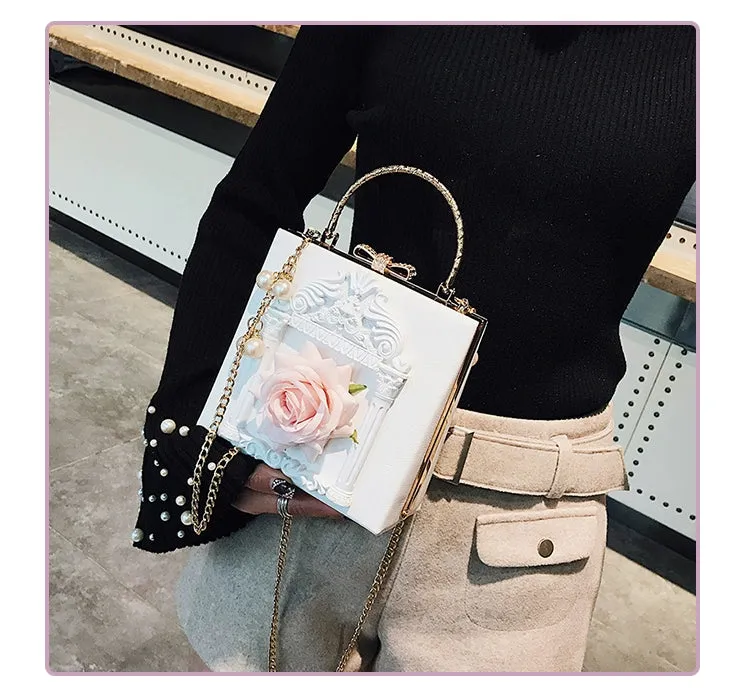 (BFM)Prime Sister~Gothic Lolita Retro Bag Baroque Square Crossbody Bag
