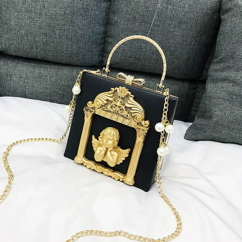 (BFM)Prime Sister~Gothic Lolita Retro Bag Baroque Square Crossbody Bag