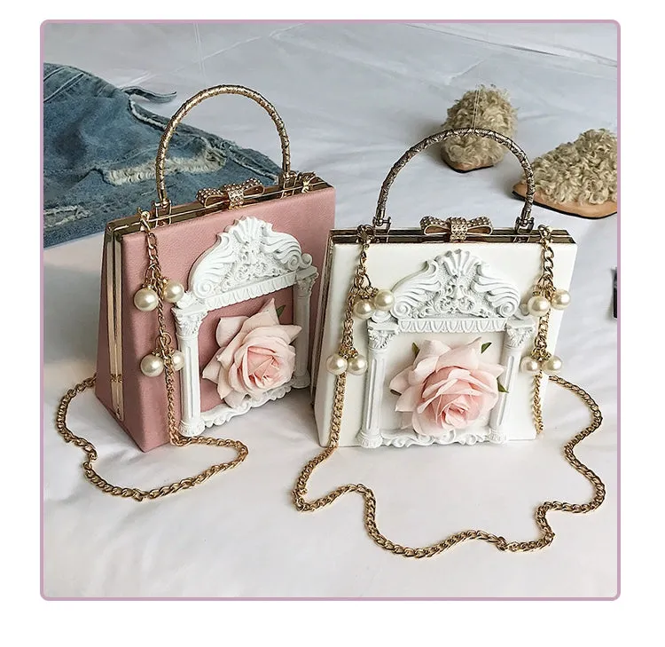 (BFM)Prime Sister~Gothic Lolita Retro Bag Baroque Square Crossbody Bag