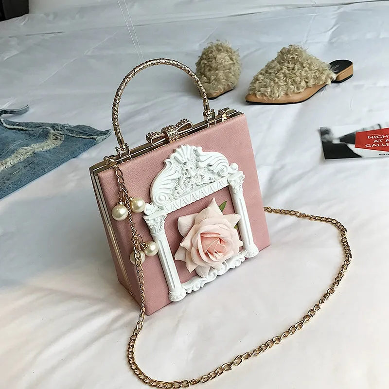 (BFM)Prime Sister~Gothic Lolita Retro Bag Baroque Square Crossbody Bag