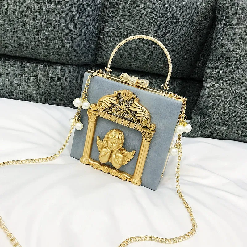 (BFM)Prime Sister~Gothic Lolita Retro Bag Baroque Square Crossbody Bag