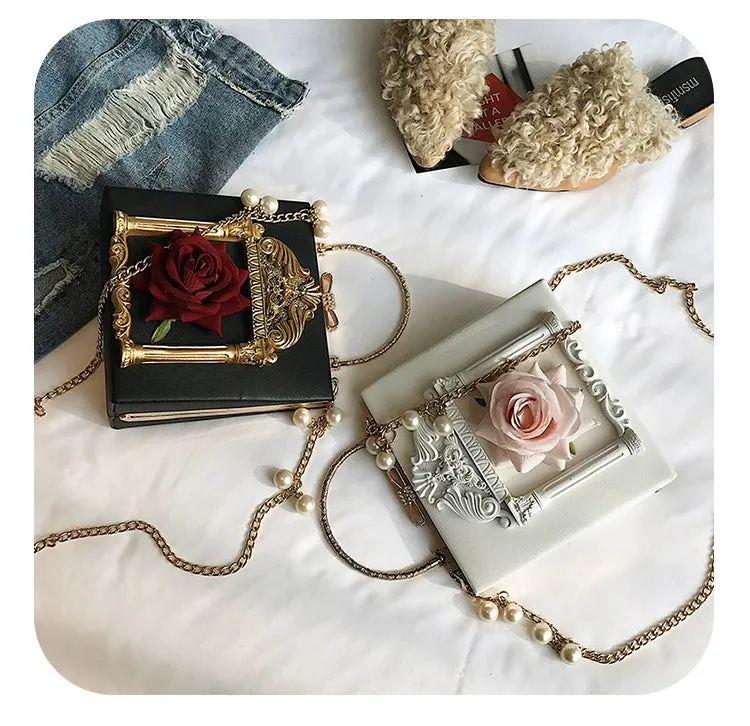 (BFM)Prime Sister~Gothic Lolita Retro Bag Baroque Square Crossbody Bag